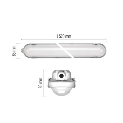 Emos ZT1621 LED prachotěsné svítidlo MISTY 29–37–45–51W 4600–8150lm 4000K IP66