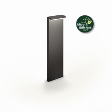 Philips 8720169257436 UltraEfficient Bustan vonkajšie stojanové svietidlo/stĺpik LED V770mm 3,8W/800lm 2700K IP44 antracit