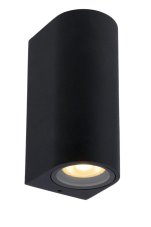 LUCIDE 69801/02/30 ZARO exteriérové nástenné svietidlo GU10 2x35W IP44 čierna