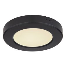 GLOBO 12379-6B LASSE stropné svietidlo LED D126mm 6W/420lm 3000-4000-6500K čierna, opál