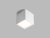LED2 5111131 CUBE stropní bodové povrchové svítidlo 100mm 12W / 960lm 3000K IP54 bílá