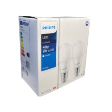 Philips 8719514470996 LED žiarovka CorePro E27 4,9W/40W 470lm 4000K A60 biela 2-set