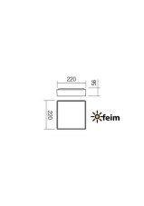 REDO 90157 MARINA exteriérové stropní svítidlo SMD LED 12W 1260/808lm 3000K IP65 antracit