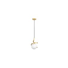 RABALUX 72126 Sarabi závesné svietidlo 1xE27 D150mm zlatá, biela