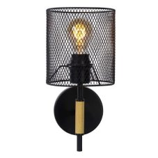 Lucide 45259/01/30 BASKET nástěnné svítidlo 1xE27 / 40W černá / Wood