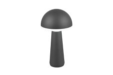 TRIO Reality R57716142 FUNGO vonkajšia stolná lampa SMD LED V310mm 2W/200lm 3000+4000+6500K IP54 antracitová, čierna, nabíjateľná batéria, USB-C port, nabíjacia stanica