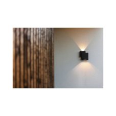 LUTEC 5287901012 RIALTO exteriérové nástenné svietidlo LED 21W/850lm 3000K IP44 čierna