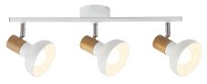 RABALUX 5945 Holly spot E14 3x40W biela, imitácia dreva