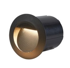 ITALUX ONFL-1253-4K Piani vonkajšie zápustné svietidlo do steny LED D70mm 3W/98lm 4000K IP65 čierna