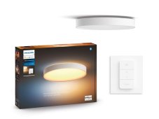 Philips HUE LED White Ambiance 41160/31/P6 Enrave L stropné svietidlo 33,5W 4300lm 2200-6500K 42,5cm biele stmievateľné BlueTooth + HUE Switch