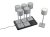 TRIO Reality R54096677 FERNANDEZ vonkajšia stolná lampa SMD LED V400mm 1,5W/130lm 2700+4000+6000K IP54 šedá, čierna, nabíjateľná batéria, USB-C port, nabíjacia stanica, 6-set + základňa