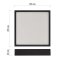 Emos ZM6343 LED NEXXO stropní/nástěnné přisazené klasické svítidlo čtverec 225 × 225 × 42 mm 21W 1900lm 3000/3500/4000K černá