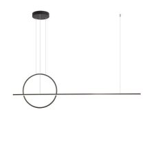 Redo 01-1735 GIOTTO SU LED interiérové závesné svietidlo 49W matná čierna 3724lm