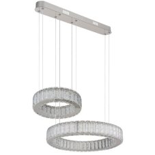 GLOBO 67162-80 MUCKY závesné svietidlo LED 80W/4405lm 2700-6000K chrómová, priehľadná, diaľkový ovládač