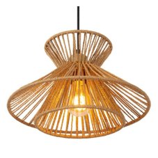 LUCIDE 10420/32/72 TASMAN závesné svietidlo D320mm 1xE27 mosadzná, prírodná