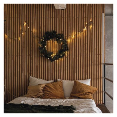 D4AW06 EMOS CLASSIC vánoční řetěz 500 LED, zelený drát, 50m, časovač, teplá bílá, IP44