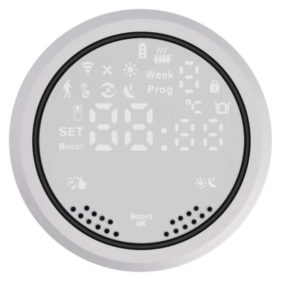 Emos P5630S GoSmart Digitální termostatická hlavice, bílá, ZigBee
