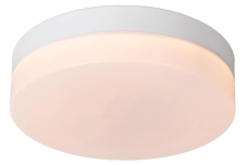 LUCIDE 79111/24/31 BISKIT stropné svietidlo so senzorom D230mm LED 12W/600lm 2700K IP44 biela, opálová