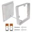 Emos ZM6452 LED RUBIC stropní/nástěnné přisazené klasické svítidlo čtverec 220 × 220 × 42 mm 24W 2400lm 4000K bíla