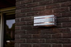 LUTEC 5011602461 VIDAR exteriérové nástenné svietidlo E27 40W IP54 galvanizovaný povrch