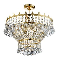 Searchlight 9113-39GO VERSAILLES stropní svítidlo 5xE14