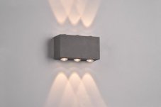 TRIO 240760142 CLYDE vonkajšie nástenné svietidlo SMD LED 2x3W/300lm 3000K IP54 antracitová