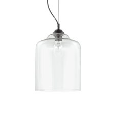 Závesné svietidlo Ideal lux 112305 BISTRO SP1 SQUARE TRASPARENTE 1xE27 60W chróm