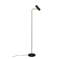 TRIO 412400108 MARLEY stojacia lampa 1xGU10 mosadz, čierna
