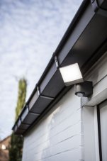 LUTEC 7625701345 SUNSHINE nástenné LED svietidlo 12,5W 5000K IP44 tmavá šedá so senzorom