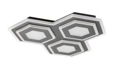 RABALUX 71115 Bitsi stropné svietidlo LED 72W/3200lm 3000+6000K čierna, biela, diaľkový ovládač