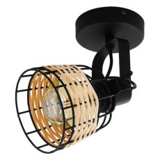 Eglo Vintage 43324 ANWICK 1 Bodové svítidlo E27 1x40W černá, přírodní
