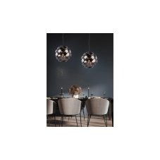 TRIO 309900657 DISCALGO závesné svietidlo 6xE14 D540mm čierna matná, chrómová