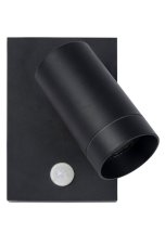 LUCIDE 09831/01/30 TAYLOR exteriérové nástenné svietidlo so senzorom GU10 1x50W IP54 čierna