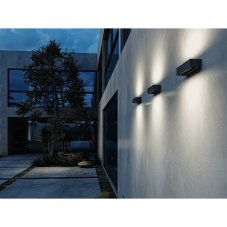 LED2 5131434 BENO exteriérové nástenné svietidlo LED 2x6W/2x500lm 3000K IP65 antracit