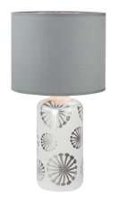Rabalux 6029 Ginger stolní svítidlo / lampička 250mm 1xE27 1x60W IP20 stříbrná / šedá