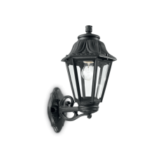 Exteriérové ​​nástěnné svítidlo Ideal lux 101491 ANNA AP1 BIG NERO 1xE27 60W IP44