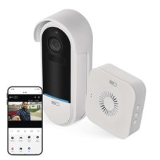 Emos H4032 GoSmart Domovní bezdrátový bateriový videozvonek, 3xAA, bílá, Wi-Fi