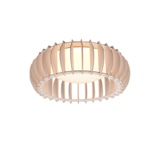 TRIO R62171130 MONTE stropné svietidlo LED D400mm 16,5W/2200lm 3000K drevo, biela, switchdimmer