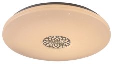 RABALUX SMART LIGHT TUYA 5365 Ophelia stropné svietidlo LED D600mm 40W/3200lm 3000-6500K RGB chrómová, biela, stmievateľné, diaľkový ovládač, starlight efekt