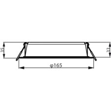 Philips 59466 MESON 150 zápustné svietidlo LED D165mm 16,5W 1750/1300lm 6500K biela 8720169173866