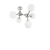 Stropné svietidlo Ideal lux 073712 NODI BIANCO PL5 5xE14 40W