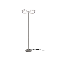 TRIO 421210107 CHARIVARI stojacia lampa LED D520mm 31W/3700lm 3000K matný nikel, stmievateľné