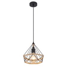 GLOBO 69029H2 ULLEU závěsné svítidlo D250mm 1xE27 černá, béžová