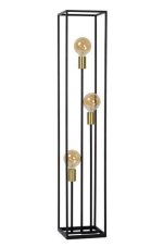 LUCIDE 00724/03/30 RUBEN stojanové svietidlo/lampa 3x E27 40W čierna/mosadz