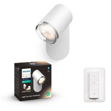 Philips Hue White Ambiance 8719514340855 Adore spot nástenné bodové svietidlo GU10 +SWITCH 5,5W/250lm 2200-6500K IP44 biela bluetooth