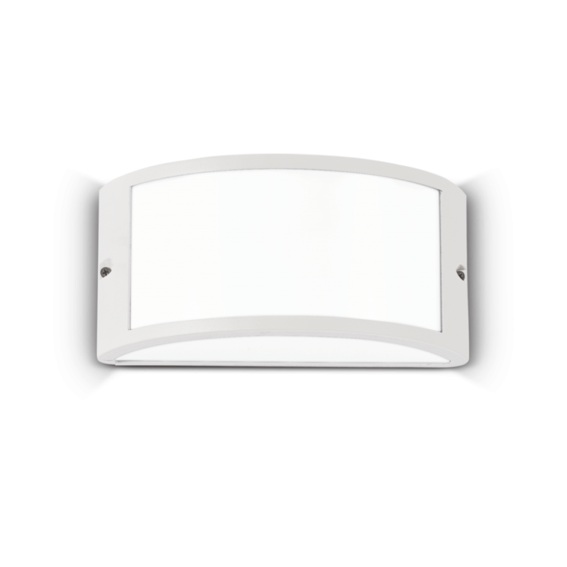 Exteriérové ​​nástěnné svítidlo Ideal lux 092393 REX-1 AP1 BIANCO 1xE27 60W IP44