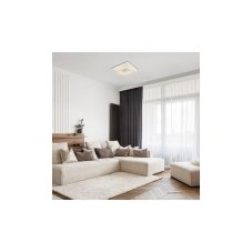 RABALUX 4634 Tayla stropné svietidlo LED 72W/6800lm 3000-6500K chróm, biela, stmievateľné, diaľkové ovládanie, starlight efekt