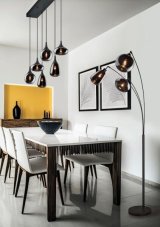 TRIO 417000332 LUMINA stojaca lampa 3xE14 V2000mm čierna matná, chrómová