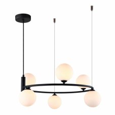 MDM-3974/6 BK ITALUX Amily moderné závesné svietidlo 6X25W G9 IP20