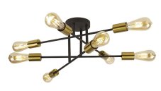 Searchlight 8048-8BK Armstrong stropné svietidlo E27 8 x 10W